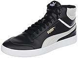 PUMA Unisex Shuffle Mid Sneaker, Black-Gray Violet Team Gold White, 41 EU