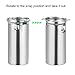 MECCANIXITY 9pin Ceramic Vacuum Tube Socket Valve 53mm Aluminum Shield for 12AX7 12AU7 ECC83 ECC82 Tube, Silver Tone Pack of 2