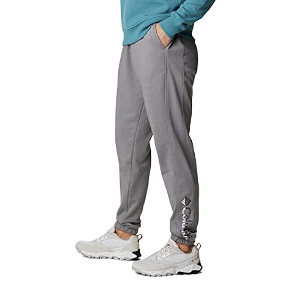 Columbia Dames Logo II French Terry Jogger, Monument Heather, X-Small