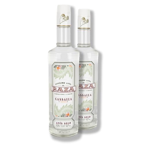 Anís Seco Cassalla 42º, (Pack de 2 Botellas de 0,70L)