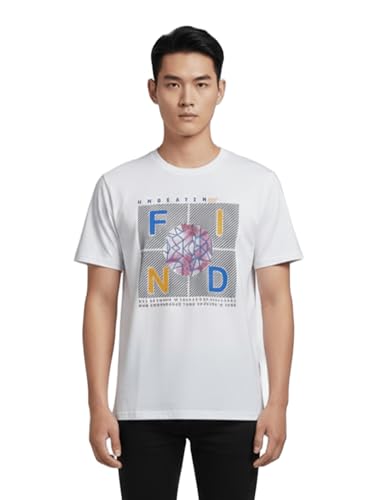 Image of Dollar Men's Pack of 1 Printed Non Zipper Round Neck T-Shirt