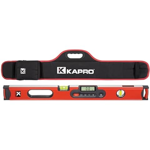 Kapro - 985D Digiman Magnetic Digital Level - 48-Inch - For Leveling and Measuring - Features Plumb Site, Ergonomic Handle, and Carrying Case Cover