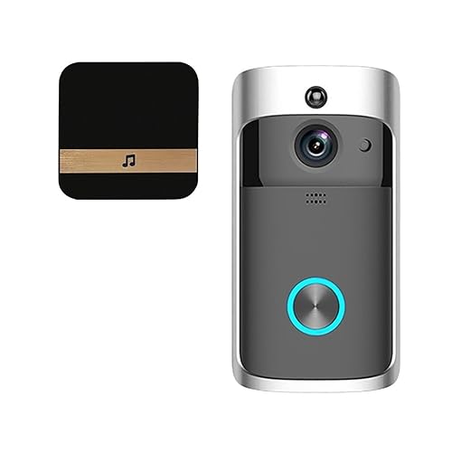 Videocitofono con Wi-Fi, Alimentazione a Batteria, citofono vocale, Campanello, Visione Notturna e Telecamera di Sicurezza Wireless