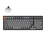 【国内正規品】Keychron K4 Max QMK ワイヤレス カスタム・メカニカルキーボード 、2.4GHz・Bluetooth無線・有線対応/QMKプログラム可能/White LEDライト/Superスイッチ/Mac Windows Linux対応 (JIS日本語配列, Keychron Superメカニカル茶軸)