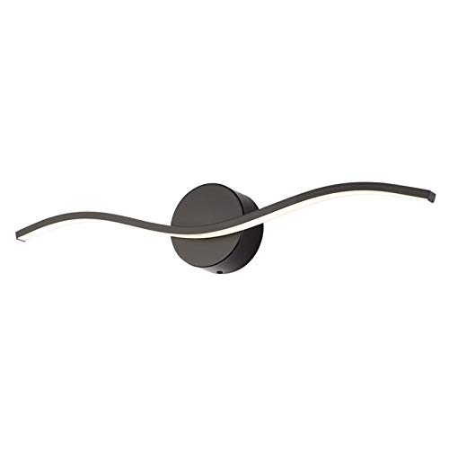 Lumière miroir salle de bain noire anti-éblouissement LED 3000K en acrylique chic