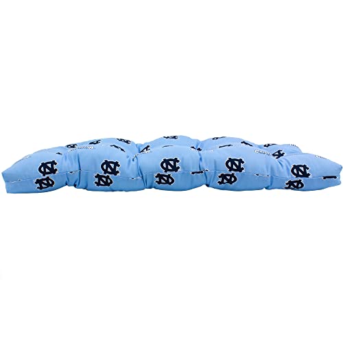Image of College Covers Everything Comfy North Carolina Tar Heels Indoor Outdoor Settee Loveseat Bench Cushions