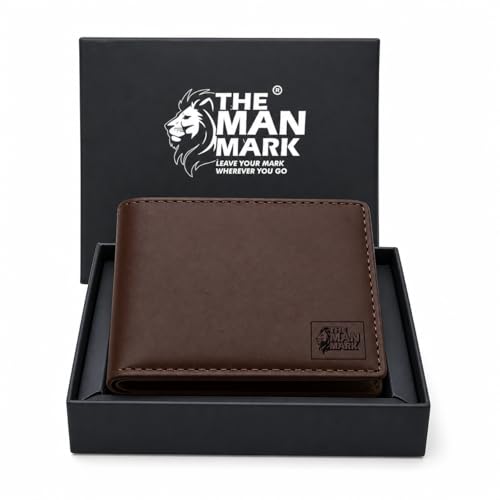 Image of Mens Wallets - Full Grain Original Leather RFID Wallet for Men, 7 Card Slots, 1 Hidden Pocket & 3 ID Windows (Large, Brown)