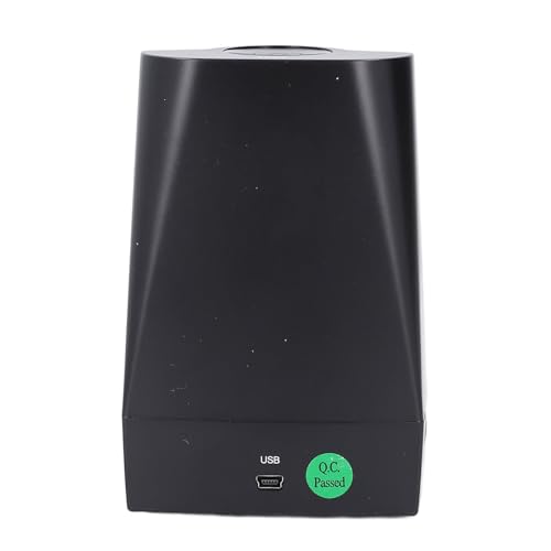 Image of Film Scanner, Portable Photo Scanner Converts 35mm 135mm Color Negatives Slides to Digital Photos with USB Power, Black