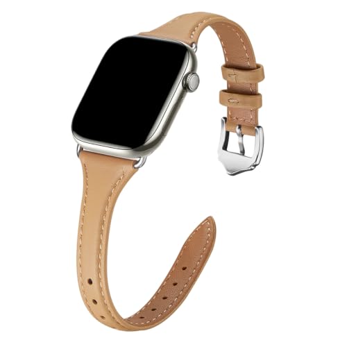 WFEAGL Leather Band Compatible with Apple Watch Bands for women
