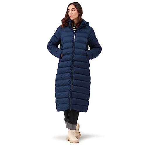 Veste longue à capuche Reganna pour femme style épicéa