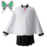 Kanao Tsuyuri Cosplay Costume Cloak Outfit Halloween Party Uniform Robe Cape Dress for Women (Kanao