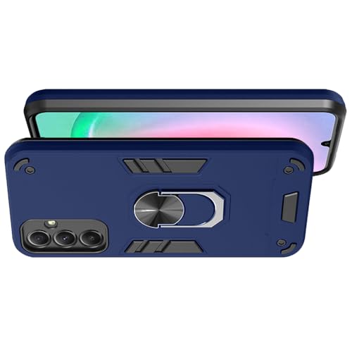 Image of amazon basics Basic Case for Samsung Galaxy A24 4G (Polycarbonate, Thermoplastic Polyurethane Blue)