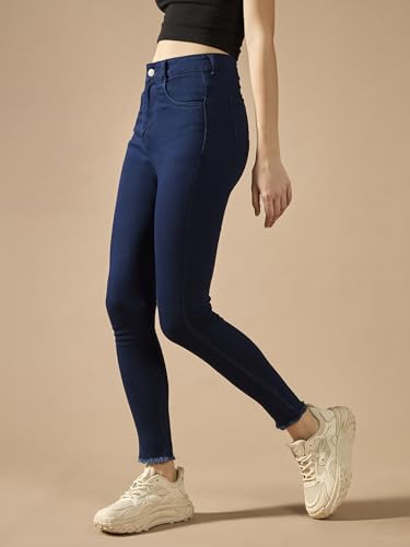 Image of Dolce Crudo Distressed High Rise Skinny Jeans for Women