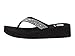 Yellow Box Women's Africa Wedge Flip Flop, Black, 6.5 M US