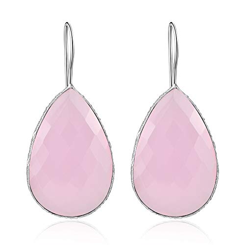 Preisvergleich Produktbild Ailoria Damen - 925 Sterlingsilber Silber Birne Calcédoine