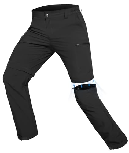 Hiauspor Wanderhose Herren Zip-Off Atmungsaktiv: Outdoor Softshellhose...