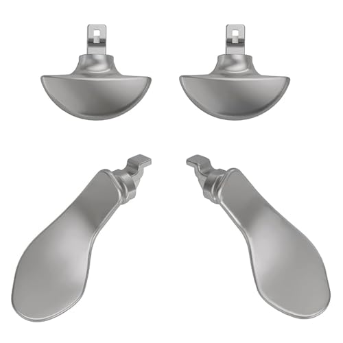 Image of 4 Pcs Edge Controller Back Paddles for PS5 DualSense Edge Controller, Paddles Replacement Compatible with PS5 Edge Controller, Metal Paddles for PS5 DualSense Controller (Silver)