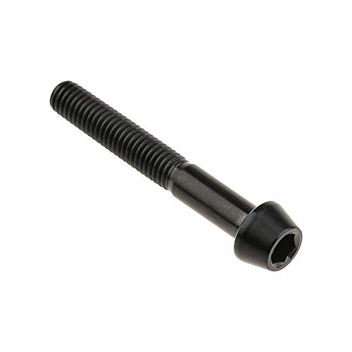 Image of Titanium Ti Bolt M5x9 16 18 20 25 30 35 40 45 50 55 60mm Tapered Head Screws Pack of 4 (M5x35mm, Black)