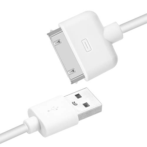 WORLDBOYU iPhone 4s Cable USB Sync and Charging Cable for iPhone 4 4s 3G 3GS iPad 1 2 3 iPod Touch Nano 30 Pin Charger Cord Dock Adapter Data 3.3 Feet White