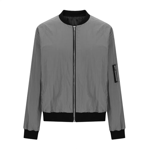 Ynnjaal Grey Zip-Up Hoodie for Women - Cozy Cropped Sweatshirt for Fall & Winter Outfits - Image 3