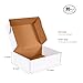JOWLOT 12x9x4 inch Shipping Boxes Set of 20, White Corrugated Cardboard Box Literature Mailer for Mailing Packing Moving and Storage