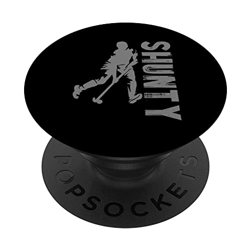 Sports Shinty PopSockets Swappable PopGrip, Black