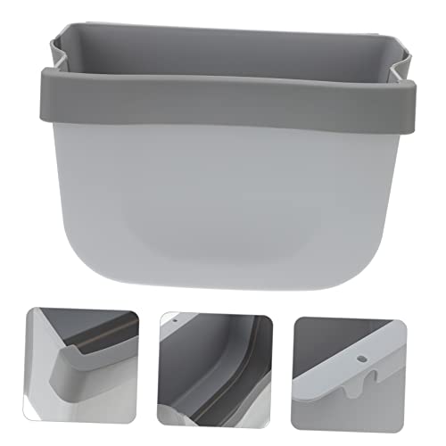 Caneca de basura plegable para colgar color gris claro miniatura 5