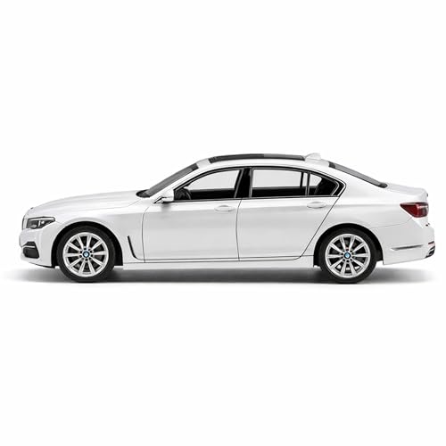 Image of BMW 7 Series 1:24 Scale Die Cast Metal Car - Pull Back Luxury Sedan with Openable Doors, Hood & Trunk, Panoramic Sunroof, Lights & Sound, Collectible Showpiece for Kids 6+ & Car Enthusiasts