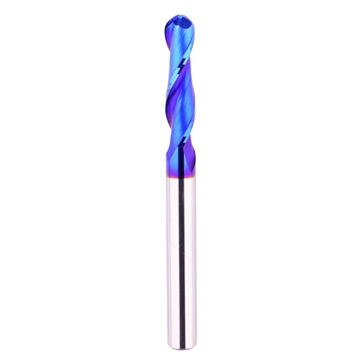 Brocas CNC 1/4 extra largas de carburo con nano revestimiento azul para fresado lateral