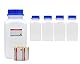 Octopus 5X 2500 ml Weithalsflaschen mit Schraubverschluß, Chemiekalienflaschen, Laborflaschen mit Deckel als Aufbewahrungsbehälter für Labor, Küche oder Hobby