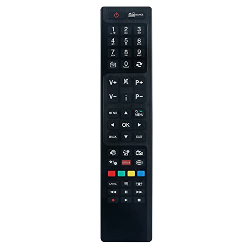 AULCMEET RC4848 Telecomando sostitutivo compatibile Con Sharp Bush Hitachi TV OLED 4K LED40287 LED24265DVDCNTDW LED40127FHDCNT DLED48265FHDCNTD DLED49287FHD ELED55240FHDCN ELED55240FHDCNTD