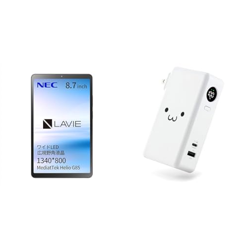 NEC LAVIE T8 �^�u���b�g 8.7�C���` wi-fi���f�� Android 14 MediaTek Helio G85 4GB 64GB LED �L����p�t�� ���i�O���[ TAB08H05+�G���R�� ���o�C���o�b�e���[ 67W 10000mAh 