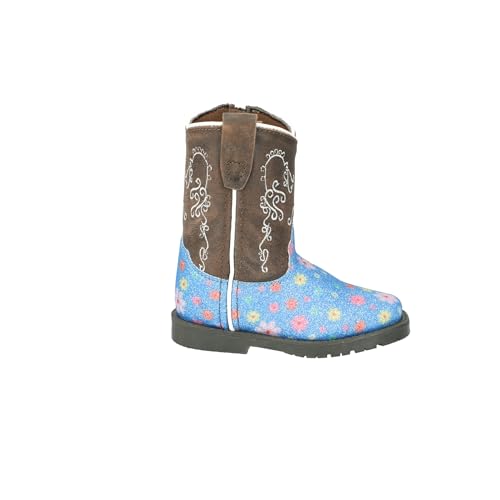 Image of Smoky Mountain Boots Toddlers' Autry Square Toe Leather Western Cowboy Boots