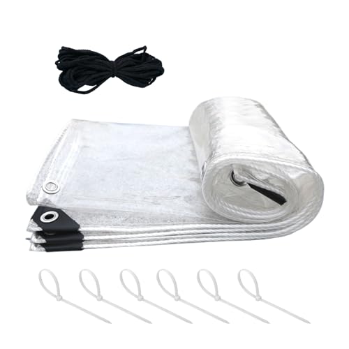 Cubierta para gallinero de aves de corral, transparente | Envoltura ajustable con cordón | Escudo aislante para jaula de pollo, hoja duradera resistente a la intemperie para refugio de animales