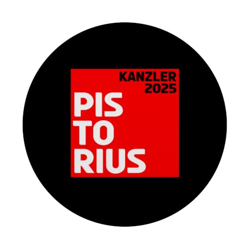 Pistorius Kanzler 2025 Bundeskanzler PopSockets Swappable PopGrip, Black - Image 3