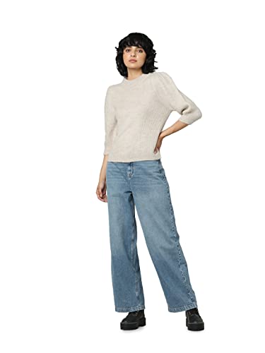 Image of Only Women's Acrylic Blend Round Neck Sweater