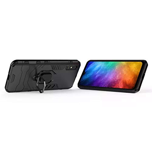 Image of Spazy Case Xiaomi Redmi 9A / Redmi 9i 360 Degree Rotation Durable Dual Layer Slim Shockproof Armor Hybrid Kickstand Holder and Full-Body Protective Case Cover for Xiaomi Redmi 9A / Redmi 9i