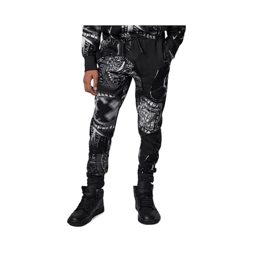 Jordan MVP Big Kids' Fleece Printed Pants (95D605-G0T, Off Noir)