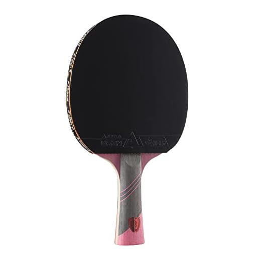 JOOLA Omega Speed - Table Tennis Racket for Advanced Training with Flared Handle - Tournament Level Ping Pong Paddle with Vizon Table Tennis Rubber- Designed for Speed,Purple