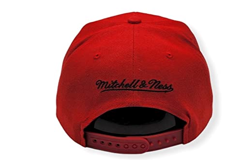 Mitchell & Ness Gorra Snapback Ajustable Roja miniatura 4