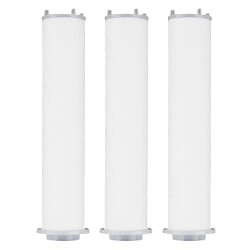 3 Stück Duschkopf Ersatz-Filter, 2 in 1 PP Filter für duschkopf, für Gereinigtes & weicheres Wasser, Filtert Effektiv Kalk und Chlor für glänzendes Haar und eine gesündere Haut, Einfache Installation