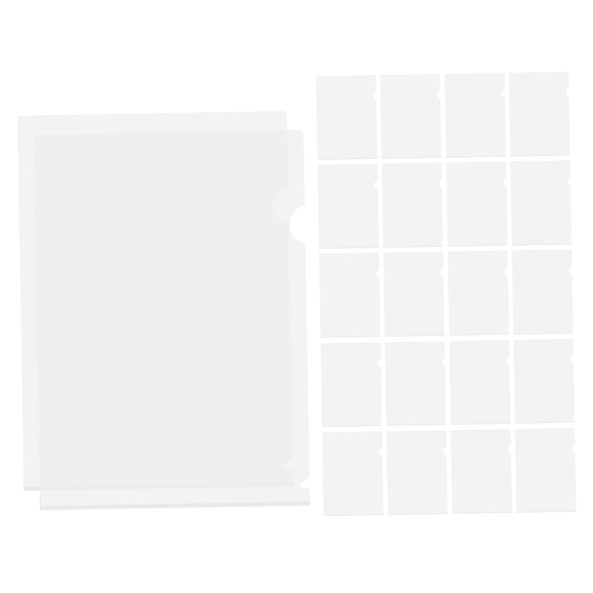 Carpeta Transparente en L A4 de Pp, 40 Piezas para Documentos