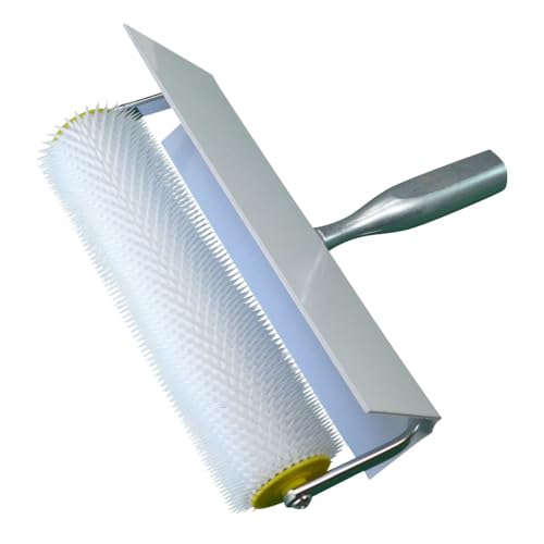 ROTIX Stachelwalze Entlüftungswalze mit Spritzschutz 25 + 50 cm breit für Estrich (25 cm breit, 11 mm Stachel)