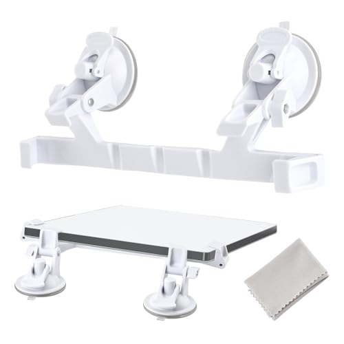 Olnverath Starlink Mini Car Mount for Dashboard, Suction Cup Mount for Dashboard & Windshield Ensures Stable Satellite Signal While Driving, Suitable for Most Vehicles(White)