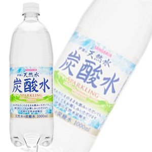 サンガリア 伊賀の天然水炭酸水 1L 【12本セット】のサムネイル