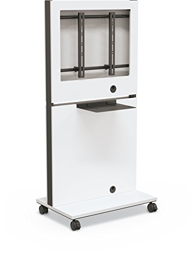 Carrito para TV de panel plano móvil Baltic blanco 70 pulgadas miniatura 3