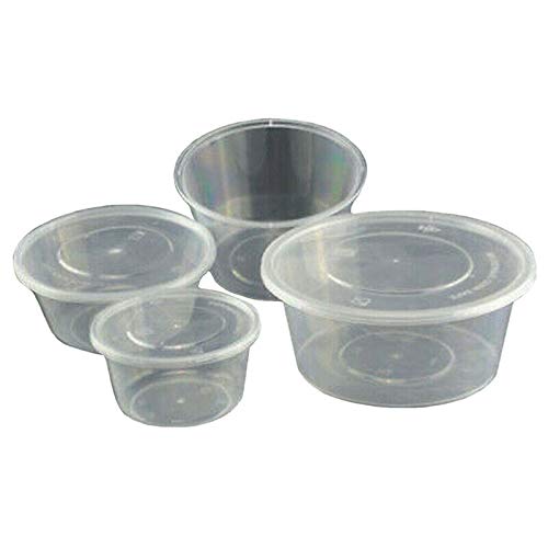 We Can Source It Ltd Clear Plastic Containers Round Tubs with Lids