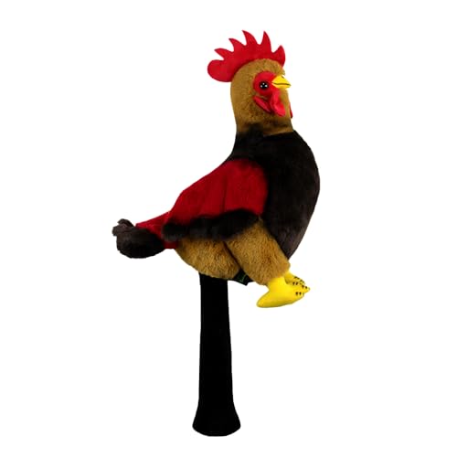 Scott Edward Lustige Club Abdeckung Fit Gut für Fahrer Golf Club Nette Tier Zoo Design Weiche Funktionelle Golf Headcover Stilvoller Schutz für Männer und Frauen (Cock-DR)