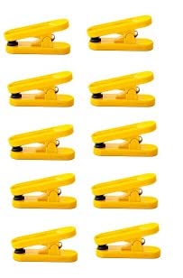 Image of QIMACPLUS Acupressure Finger Clips Yellow -Set Of 10