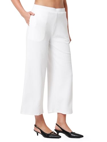 Image of Smarty Pants Women's Cotton Rib Pleated Trouser.